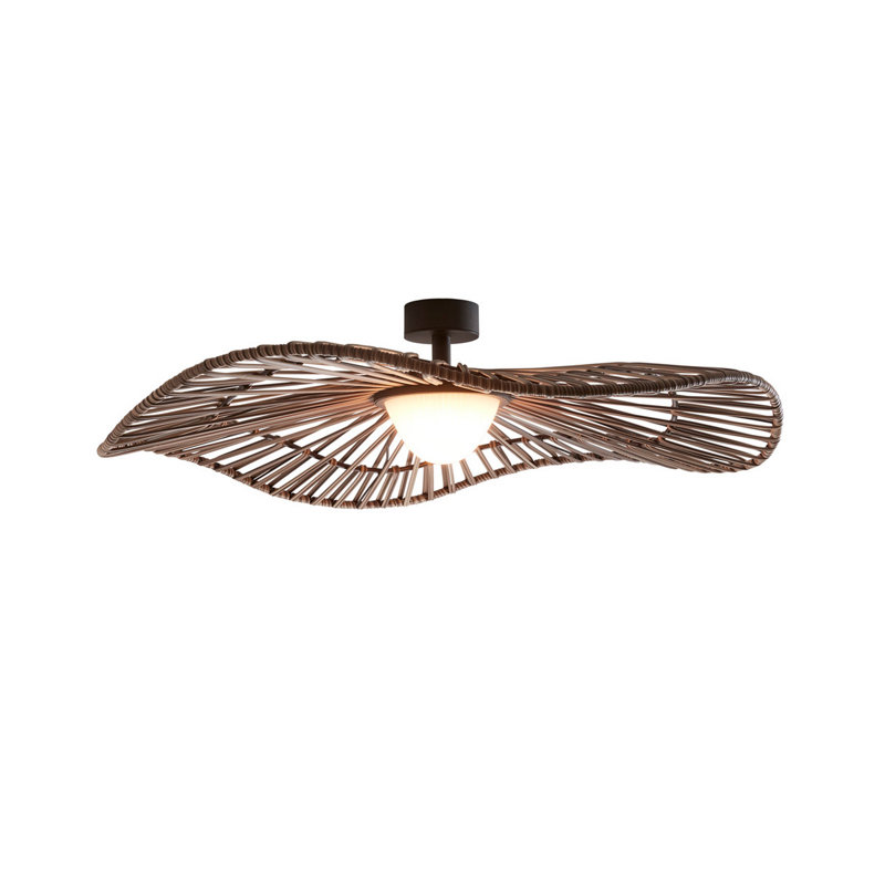Mediterrània Plastic LED Semi Flush Mount