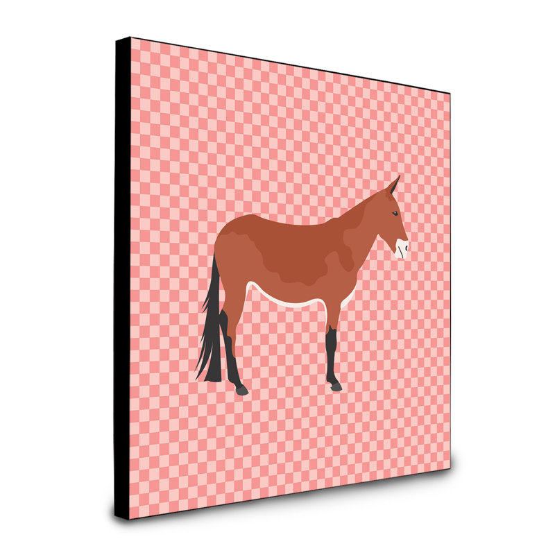 Panneau mural mule art Favore, Rose