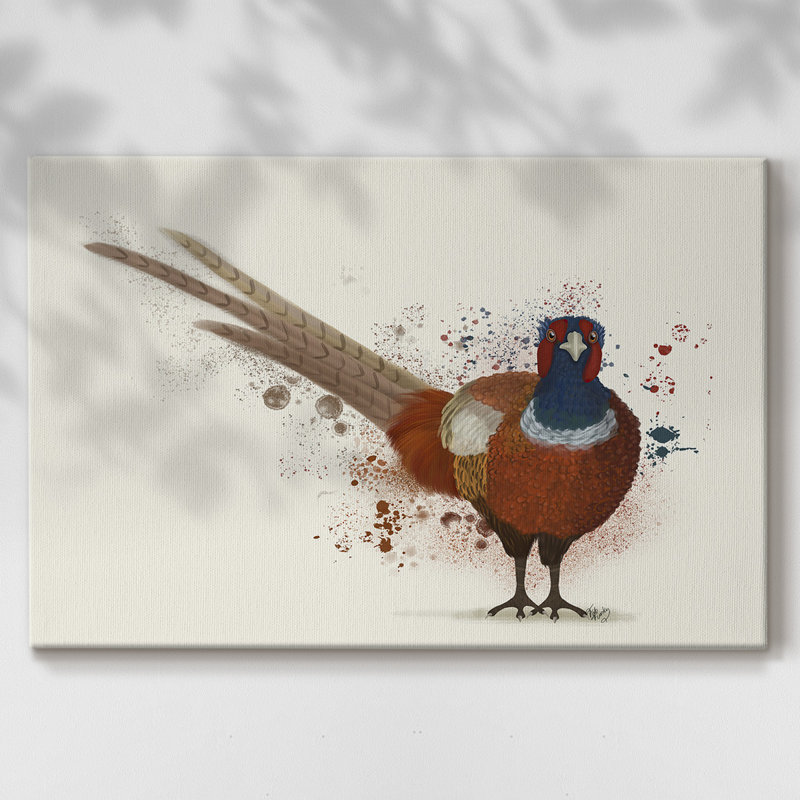 Pheasant Splash, toile tendue 7 galeries, H 8 po x l 12 po