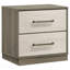 Table de chevet 2 tiroirs Grey Oak-196468149