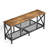 Industrial TV Stand for TVs up to 65 Inch, Rustic Media Console with Mesh Shelves & Cable Holes, Sturdy Entertainment Center for Apartment and Living Room-76543315