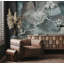 Feuilles de fleurs, art mural floral, papier peint amovible de fleurs tropicales-99178386