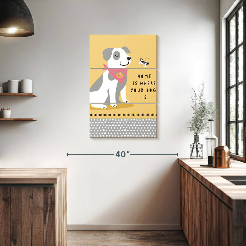 Brampt Dog Patch I, 38" H x 24" W