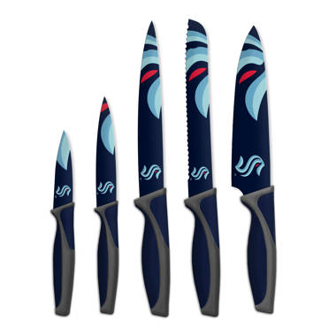 MICHELANGELO Knife Set, Sharp 10-Piece Kitchen Knife Set with Covers,  Multicolor Knives, Stainless Steel Knives Set for Kitchen, 5 Rainbow Knives  & 5 Sheath Covers 