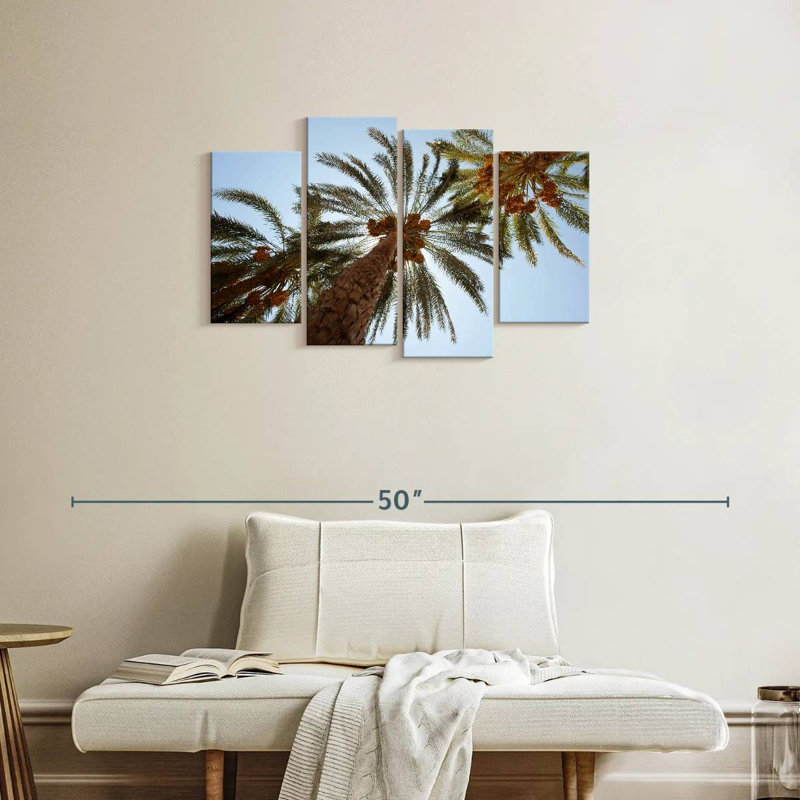 Harnek sous les palmiers dattiers, H 22 po x l 36 po