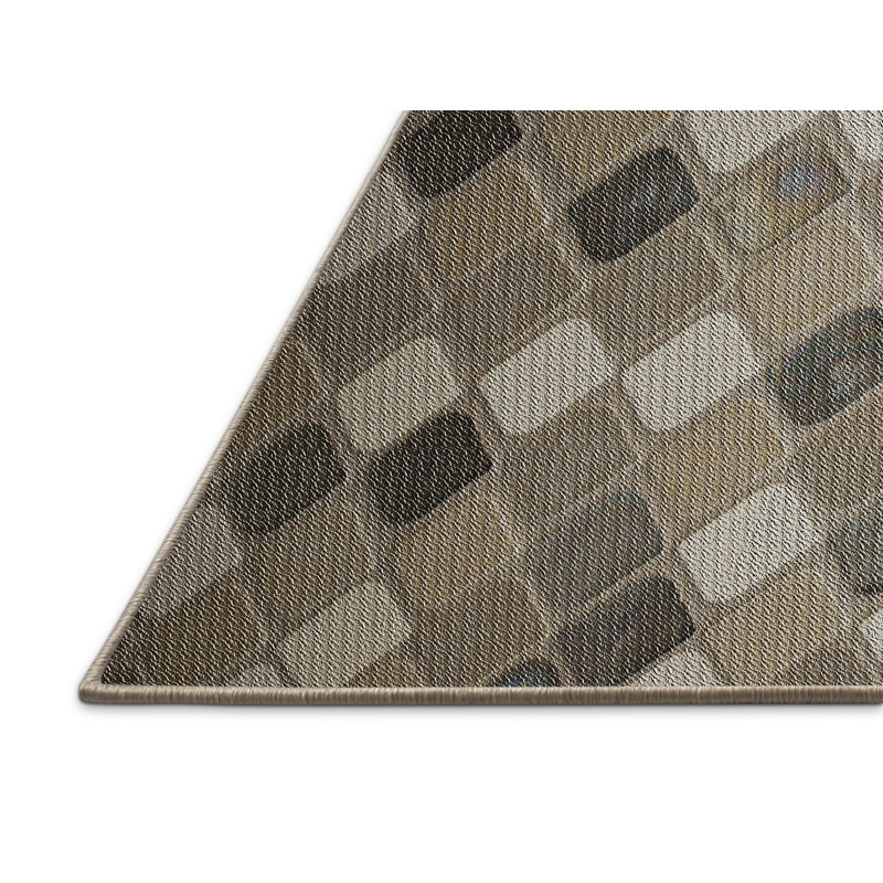 Geometric Indoor Rug, Rectangle 2' x 3'