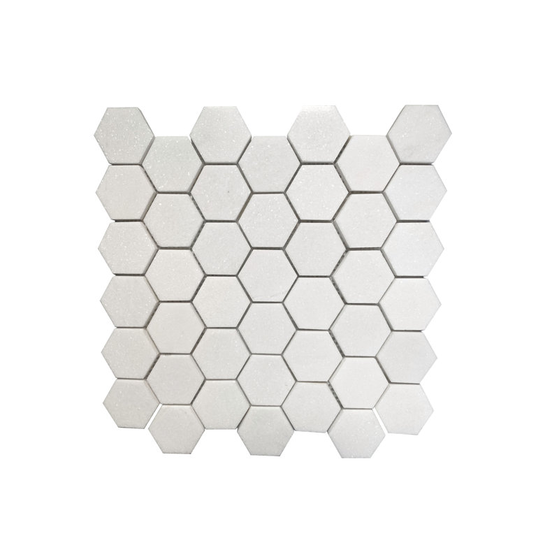 2" x 2" Marble Honeycomb Mosaic Wall & Floor Tile