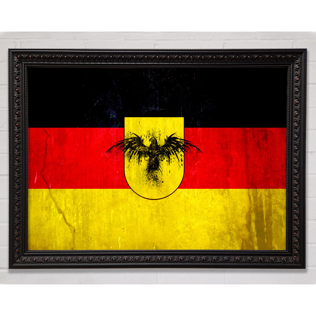 Deutsche Flagge Adler - Einzelner Bilderrahmen Kunstdrucke