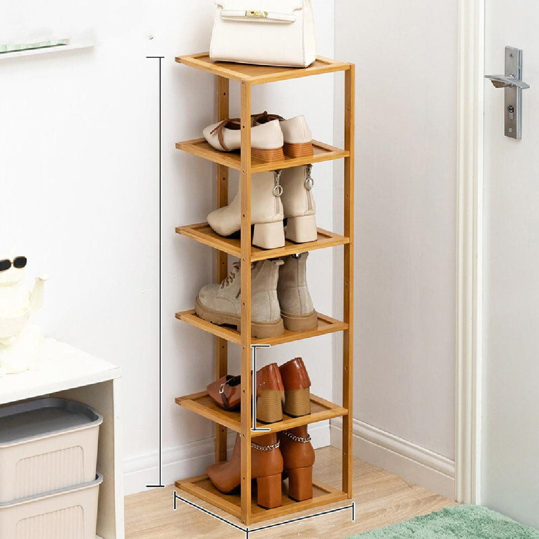 Ebern Designs 20 Pair Solid Wood Shoe Rack