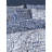 3 Pieces  Navy Blue  Geometric Pattern Modern Double Face 100% Cotton Duvet Cover Set-767907205