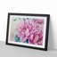Watercolour Pink Peonies in Abstract - Picture Frame Painting Print-55761579-55761580