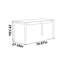 Bureau simple en bois massif de style nordique-110438989