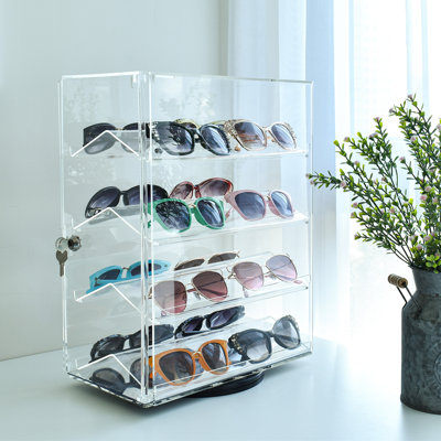 17.38'' H x 13.5'' W Plastic Jewelry Display Case