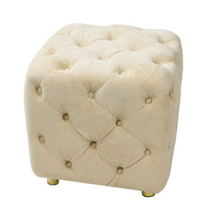 Beige Velvet Seat - Stylish And Comfortable. Concealed Storage. Ideal For Bedroom, Entrance Modern End Table Versatile Stylish. Soft Velvet, Construction. For