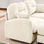 Canapé modulaire en U modulaire à 3 places en chenille, coussin, siège ergonomique, ensemble de ressorts résilient, 2 coussins décoratifs, idéal pour les salons beige, revêtement en chenille, conception, épissure flexible
