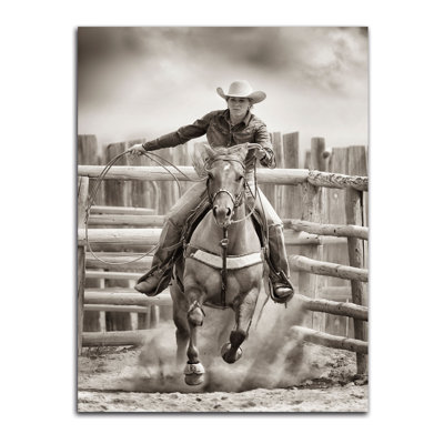 « cowgirle em », reproduction de photo