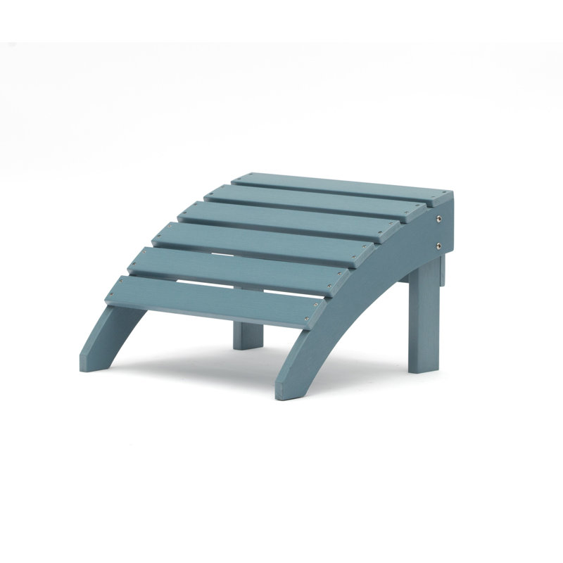 Bostwick Outdoor Ottoman, Teal