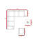Ensemble de conversation pour 5 personnes avec foyer et coussins Sunbrella Lsi-734802169
