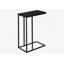 Table d'appoint, en forme de C, bout, côté, collation, stratifié, métal, contemporain, moderne-1123112862