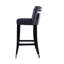 Ensemble de tabouret de bar en velours suède