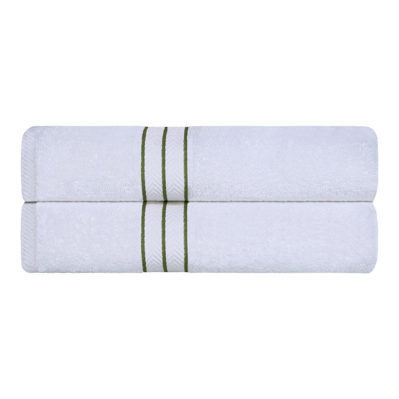 Hotel Turkish Cotton Bath Towel Set, Ultra-Plush & Luxury Weight, Forest Green