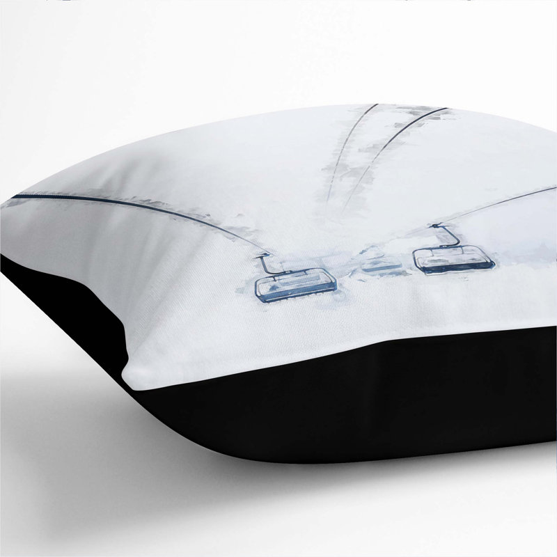 Square Cushion, Black, 40cm H x 40cm W x 15cm D