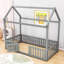 Lit en bois avec clôture et porte en bois-859754007-859754006