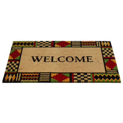Kente Border Welcome Dmt 18x30