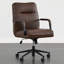 Fauteuil de conférence pivotant en similicuir moderne avec mécanisme d'inclinaison-1049890600