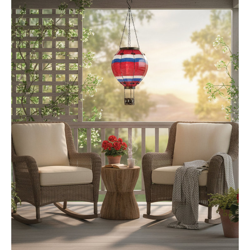 23.5'' Integrated LED Outdoor Hanging Light, Stripe