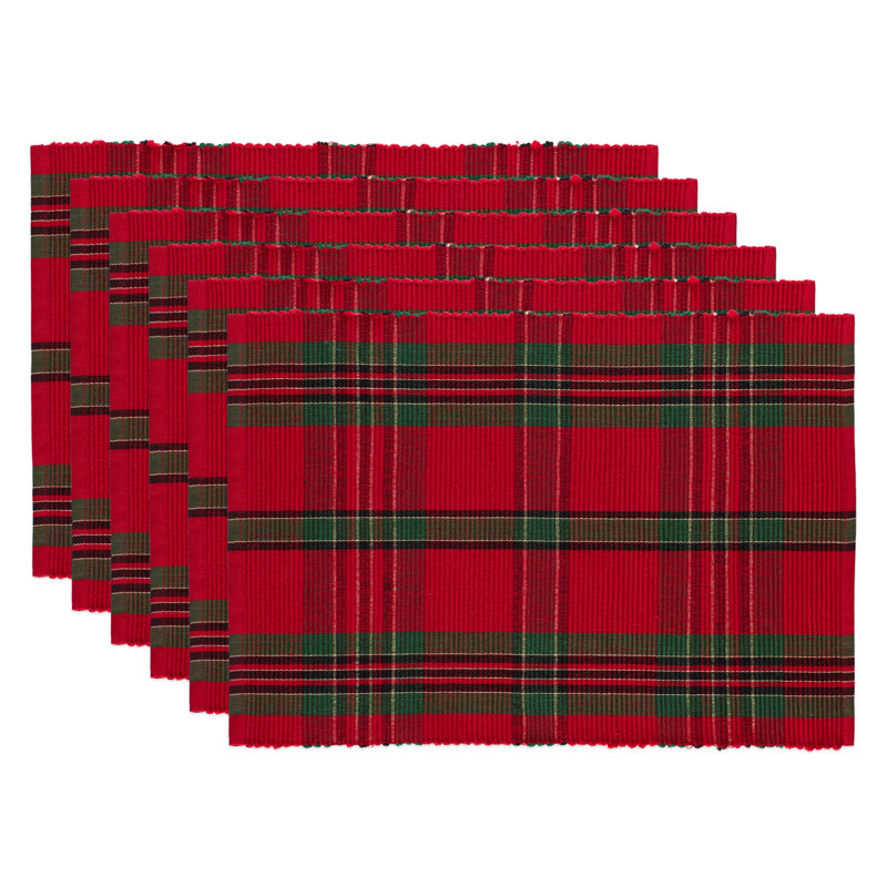 Valliere Cotton Plaid Rectangle Placemat