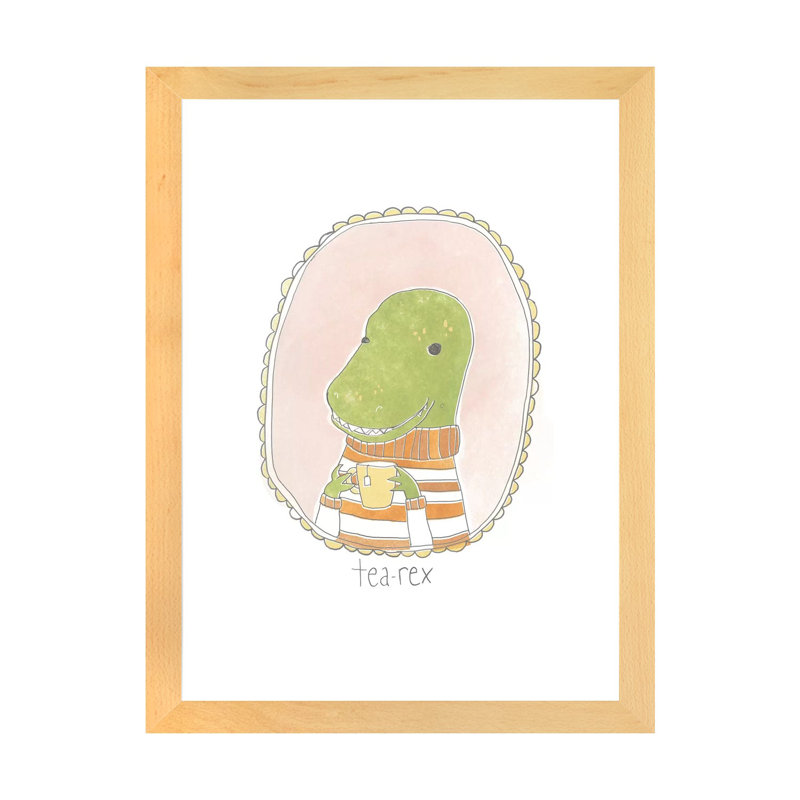 Décoration murale pour enfants avec caféine Cutie IV, H 24 po x l 16 po x P 1 po, Papier encadré naturel