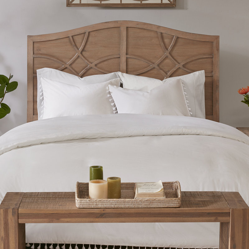 Ensemble de housse de couette Lillian, Blanc, Housse de couette double / grand + 2 taies décora