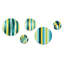 Colandra - ensemble d'art abstrait mural rond moderne de 5