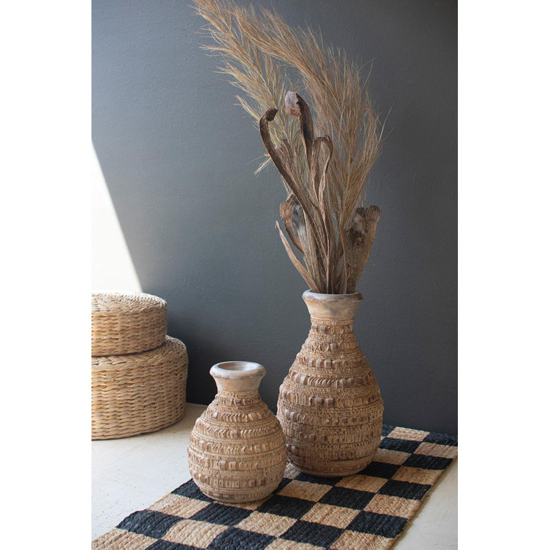 12'' Wood Table Vase