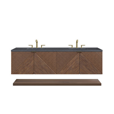 Marcello 72'' Double Bathroom Vanity with Quartz Top