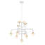Lustre 11 lumières George Kovacs Jasha blanc mat avec finition or miel