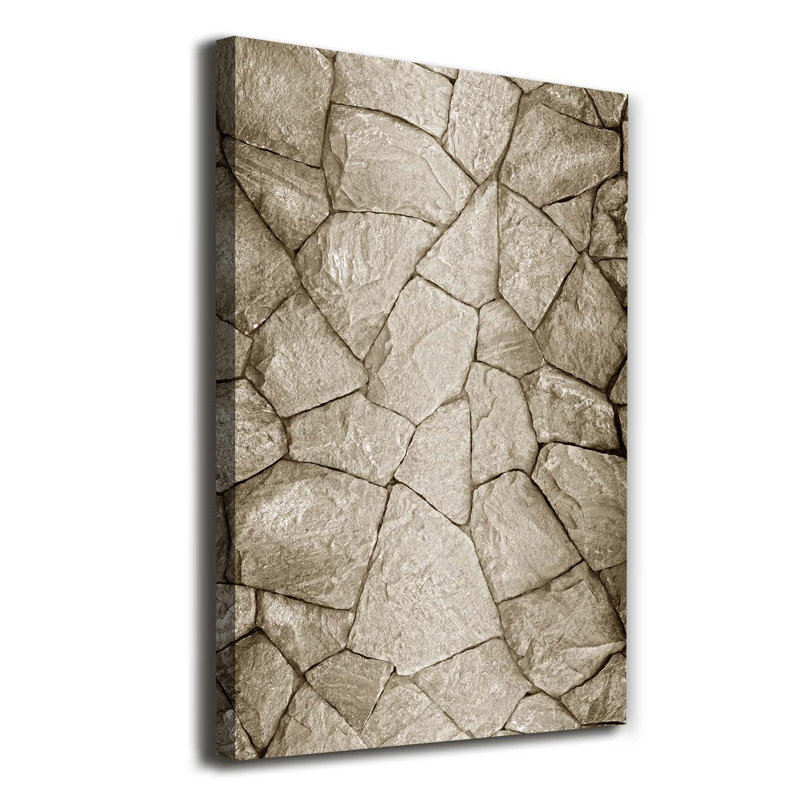 Stone Wall - Wrapped Canvas Print