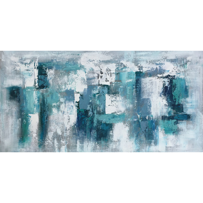 Peinture abstraite sur toile tendue