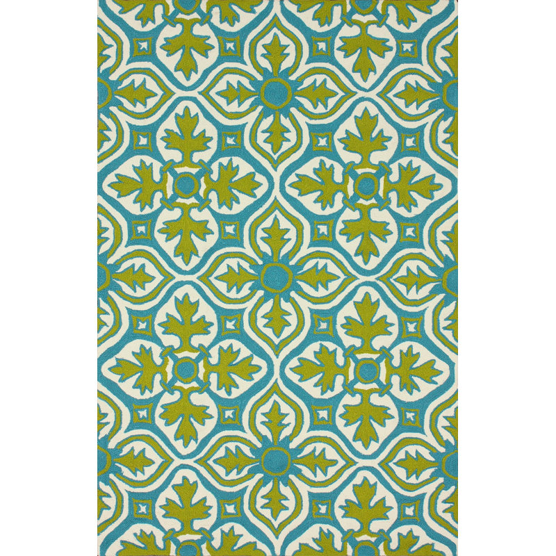 Tapis vert Graehme Farida, 8' x 10'
