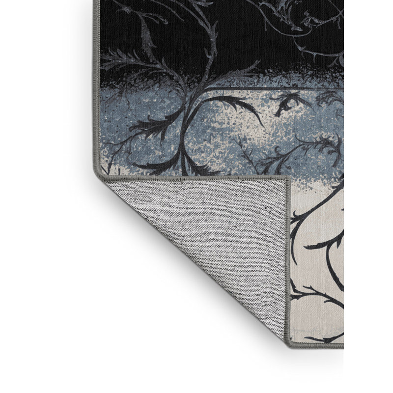 Onyx Frost Rug, Round 5'