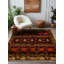 Manasa Collection Digital Print Cotton-Polyester Colourful Moroccan Rug-1060828436