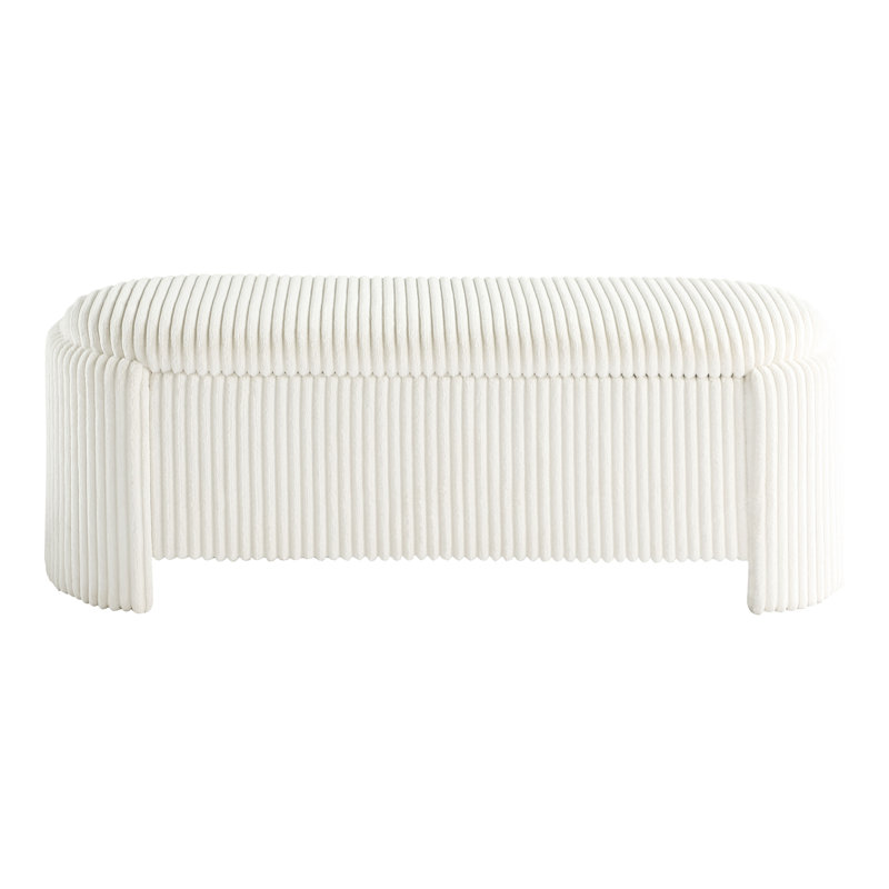Banc de rangement Patt, Blanc