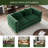 58" Modern Teddy Velvet Loveseat with Gold Hardware Legs -1899225133