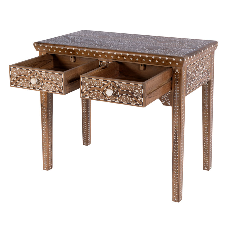 Console rectangulaire 2 tiroirs Rashmi