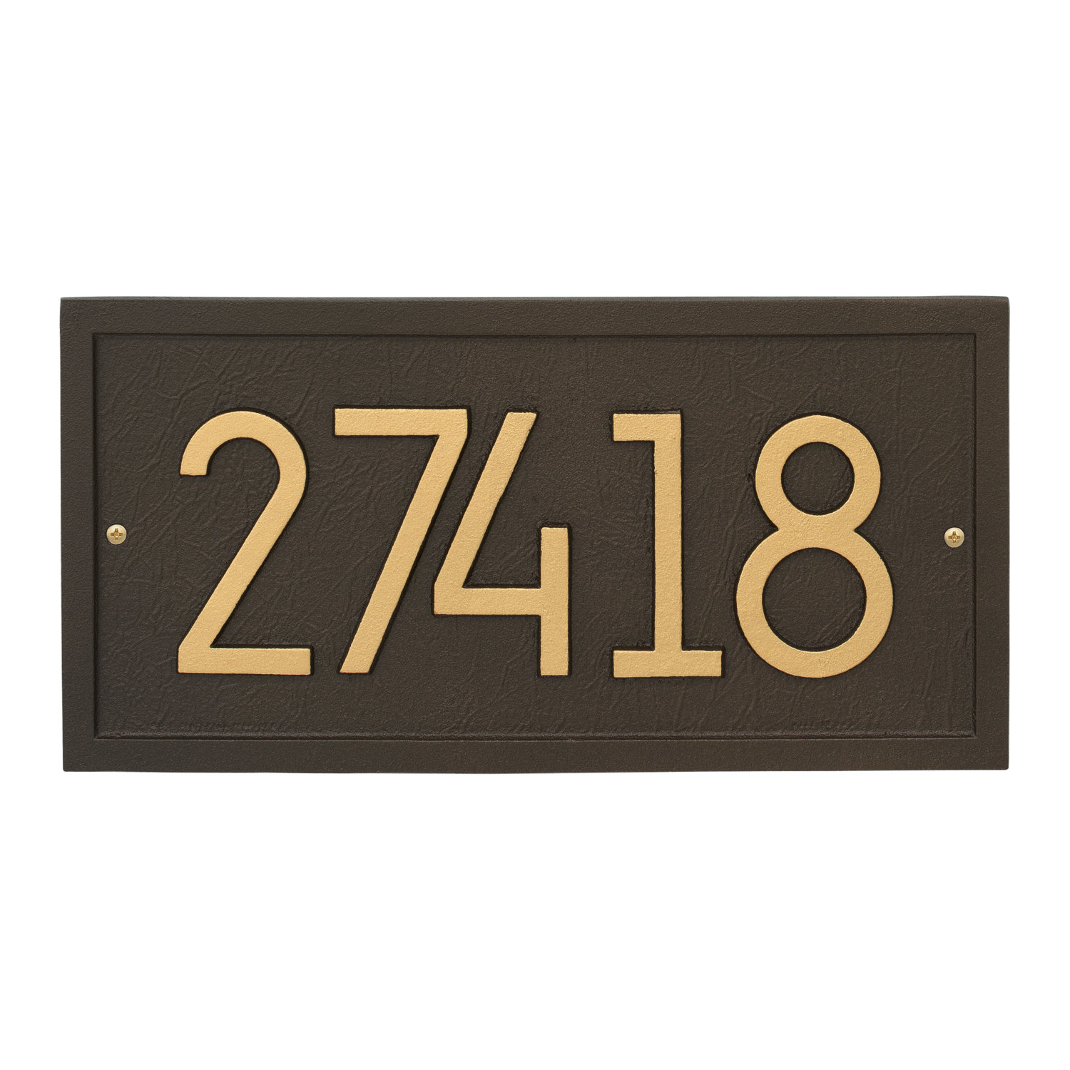 Address Plaque, Aged Bronze, Yes