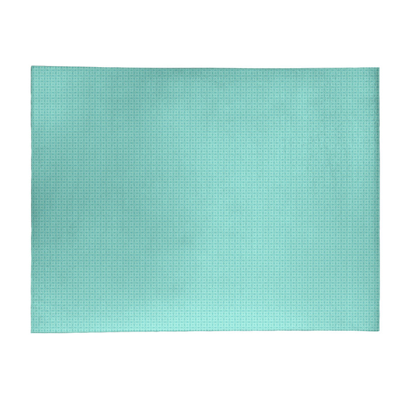 Tapis de zone bleu napperon monochrome, Rectangle 5 pi x 7 pi