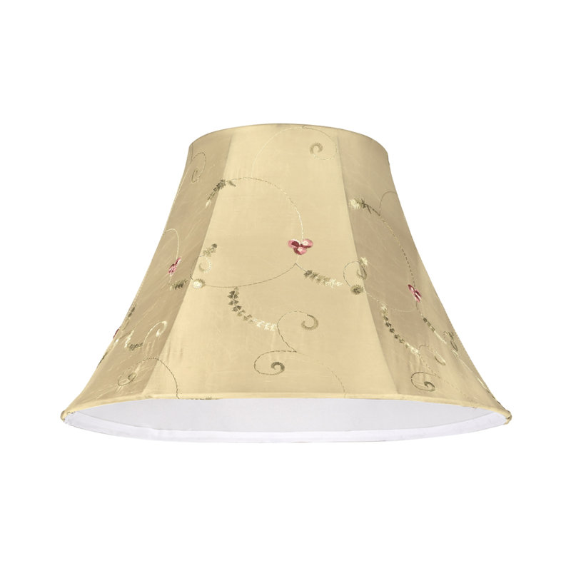 Abat-jour cloche en Similisoie en soie de 9 po (Uno) de couleur dorée