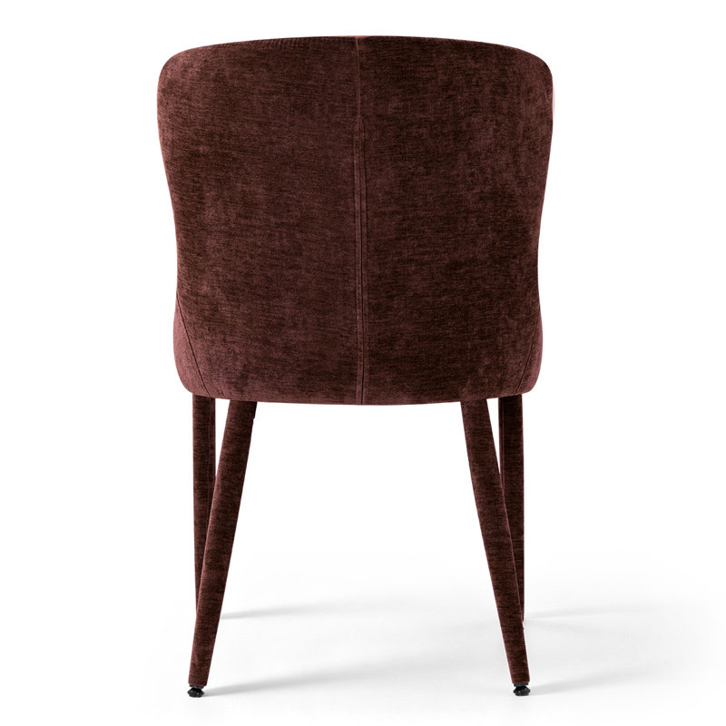 Ensemble de table de salle à manger à rallonge 72 "à 104" avec 6 fauteuils à oreilles en chenille