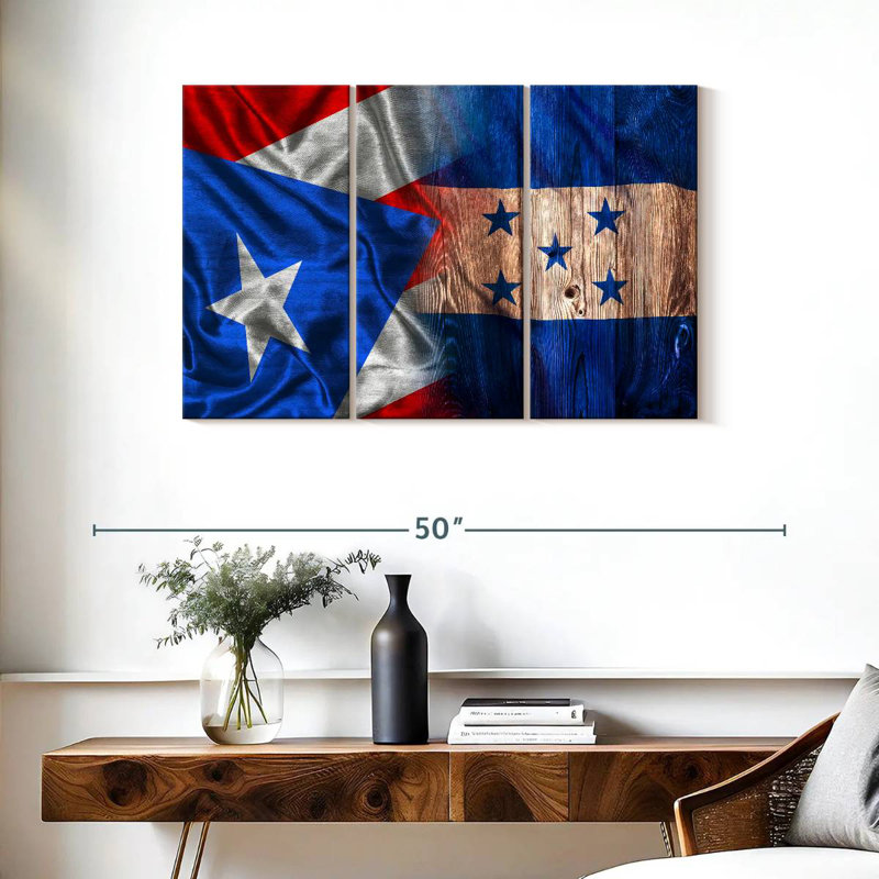Drapeau de Borges au Honduras et à Porto Rico, H 24 po x l 38 po